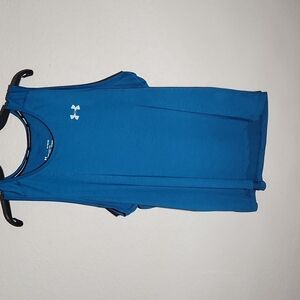 Under Armour Tank Top Womens Size XL Heatgear Run Blue shirt running